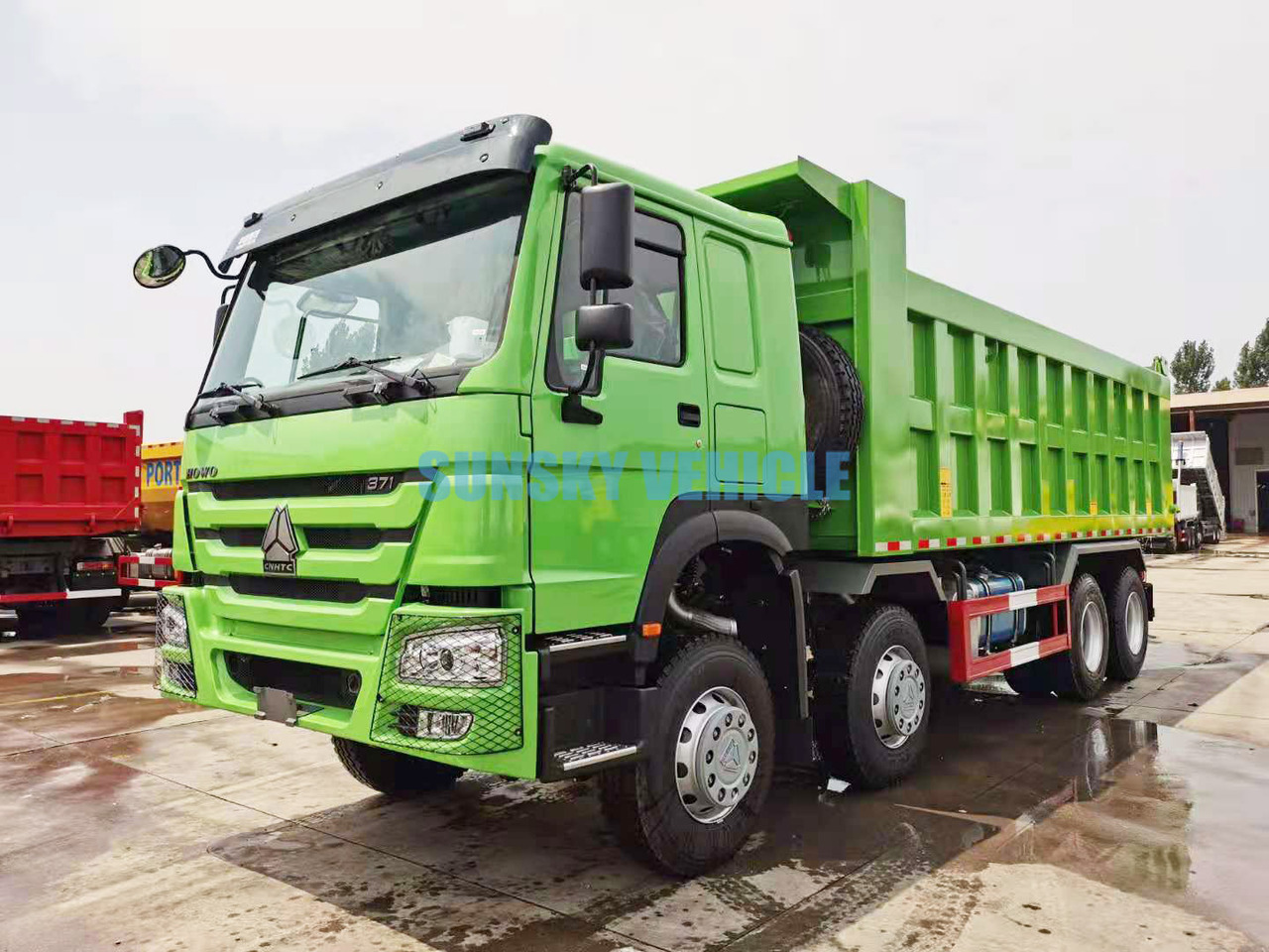 Nieuw Kipper vrachtwagen voor het vervoer van bulkgoederen HOWO Brand New 8X4 400HP Tipper Truck: afbeelding 7