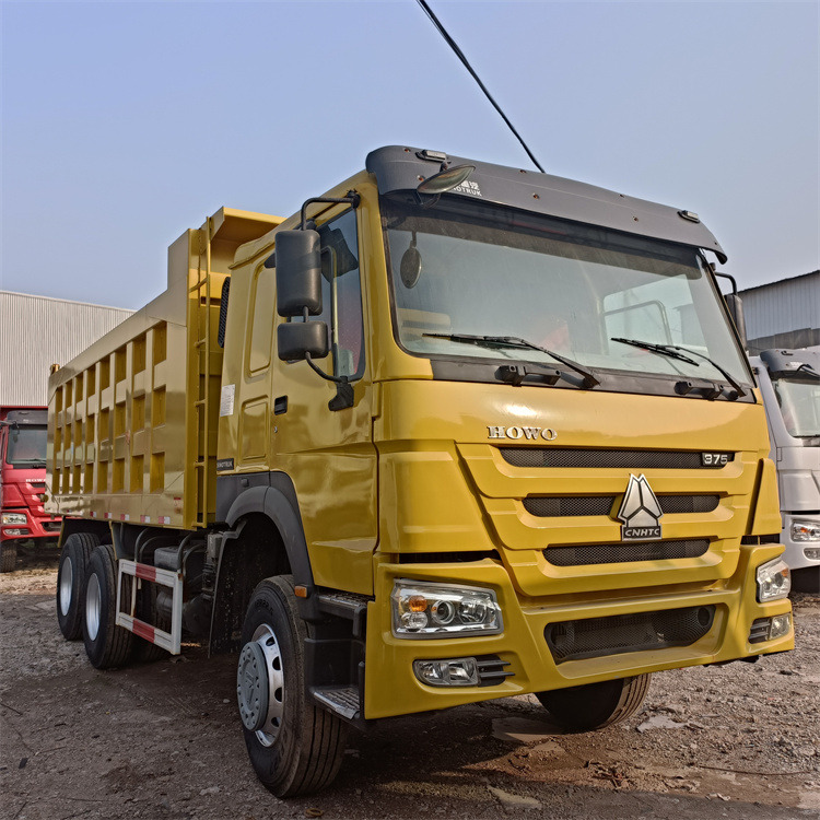 Kipper vrachtwagen HOWO HOWO 6x4 375 -Yellow: afbeelding 5