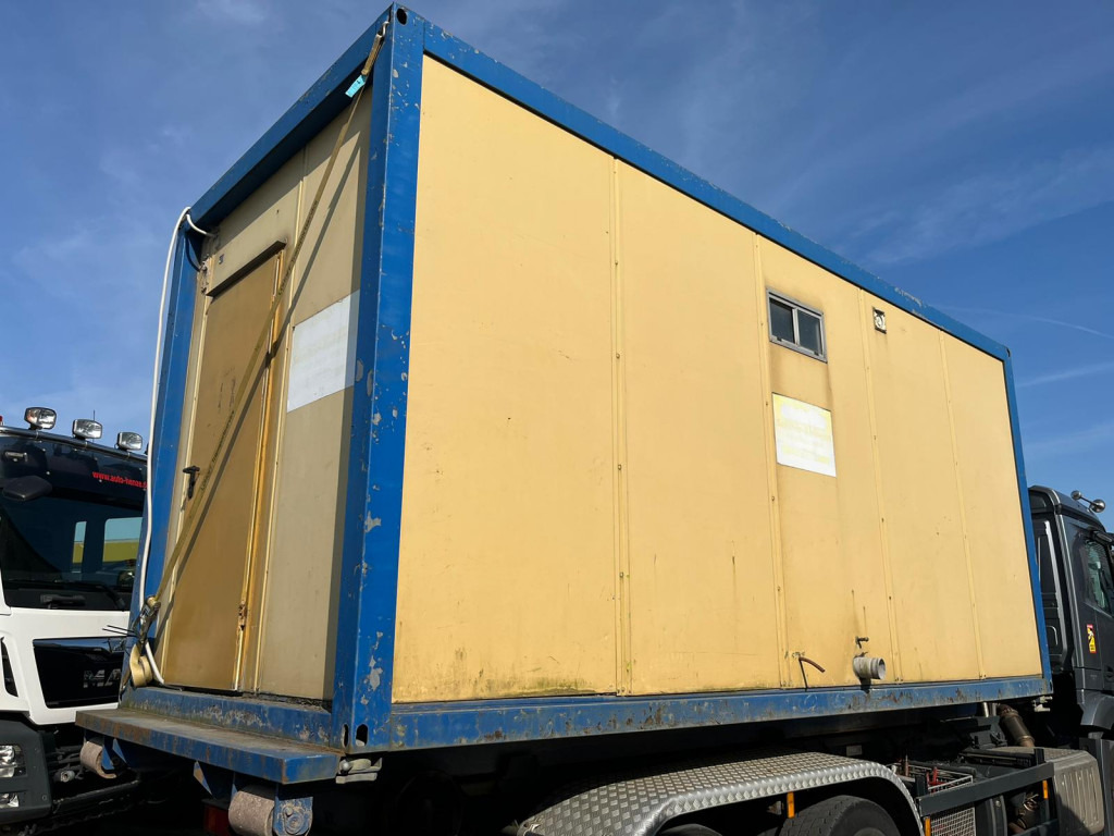 Haakarmsysteem vrachtwagen Abrollcontainer Containeranlage für Asbestsanierung