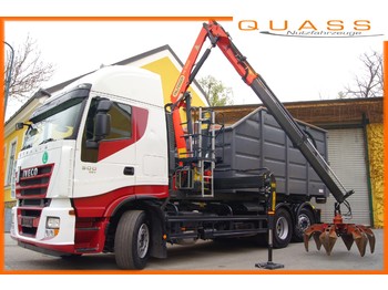 Haakarmsysteem vrachtwagen IVECO STRALIS 260S50/ 6x2/ EEV/ TÜV/ MEILLER/ Schrottkrancontainer
