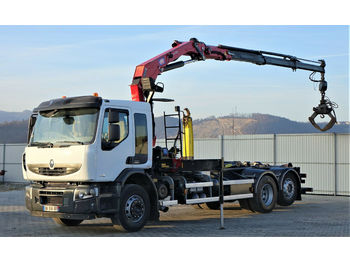Haakarmsysteem vrachtwagen Renault Premium 430 DXI Abrollkipper+Kran/FUNK
