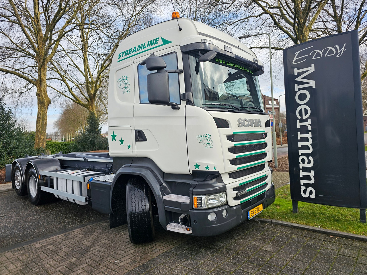Haakarmsysteem vrachtwagen Scania R490 Highline 6x2