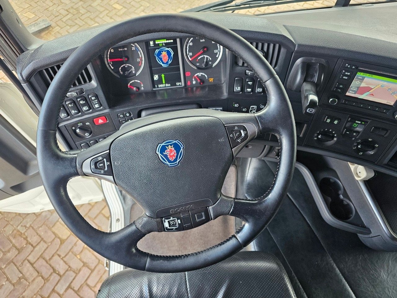 Haakarmsysteem vrachtwagen Scania R490 Highline Abrollkipper