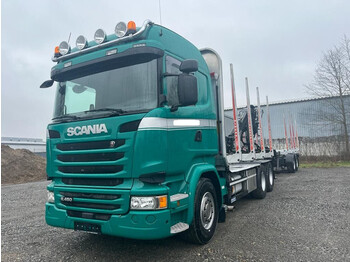 Scania R450 Holz 6x4 Loglift F96S 79 - houttransport