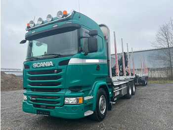 Houttransport Scania R450 Holz 6x4 Loglift F96S 79