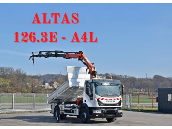 IVECO Eurocargo 160-250 *KIPPER 3,90m + ATLAS 126.3E - A4L + FUNK - Kipper vrachtwagen, Kraanwagen: afbeelding 1
