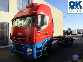 Containertransporter/ Wissellaadbak vrachtwagen IVECO Stralis AS260S46Y/FPCM Euro6 Intarder Klima AHK ZV: afbeelding 1