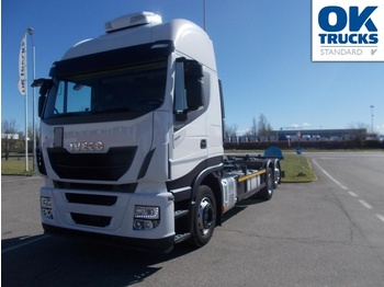 Containertransporter/ Wissellaadbak vrachtwagen IVECO Stralis AS260S46Y/FP CM: afbeelding 1