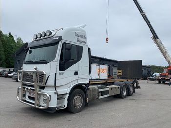 Containertransporter/ Wissellaadbak vrachtwagen IVECO Stralis AS260S560 6x2: afbeelding 1