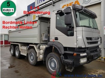 Kipper vrachtwagen Iveco 340T45 Trakker 8x4 Bordmatik Links/Rechts/Hinten: afbeelding 1