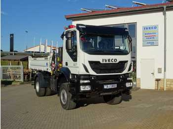 Nieuw Kipper vrachtwagen Iveco AD190T33W 4x4 Kipper + Kran Fassi F120 + Funk: afbeelding 1
