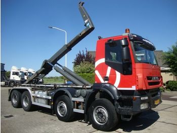 Containertransporter/ Wissellaadbak vrachtwagen Iveco AD410T45 EURO TRAKKER 8X4 STEEL SPRINGS: afbeelding 1
