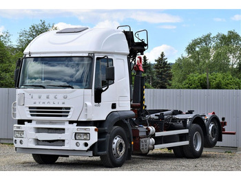 Haakarmsysteem vrachtwagen, Kraanwagen Iveco STRALIS 400 Abrollkipper + KRAN * TOPZUSTAND: afbeelding 4