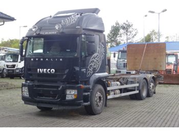Containertransporter/ Wissellaadbak vrachtwagen Iveco Stralis 420 6x2 / LBW / Klima / Retarder: afbeelding 1