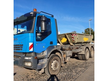 Haakarmsysteem vrachtwagen Iveco Trakker 6x4 AD260T36 Seil Abrollgerät Ellermann: afbeelding 1