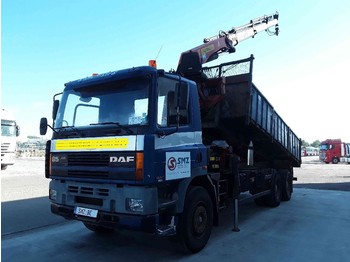 Kipper vrachtwagen DAF 85 330 ATI palfinger pk 19000