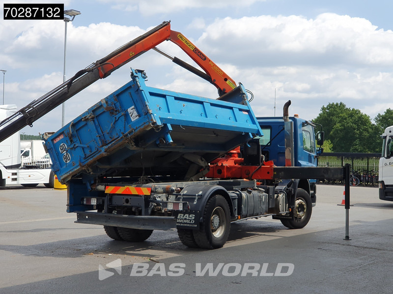 Kipper vrachtwagen DAF CF75.310 4X2 Palfinger PK12000 Kran Crane 7m3 tipper Big-Axle Steelsuspension Euro 3