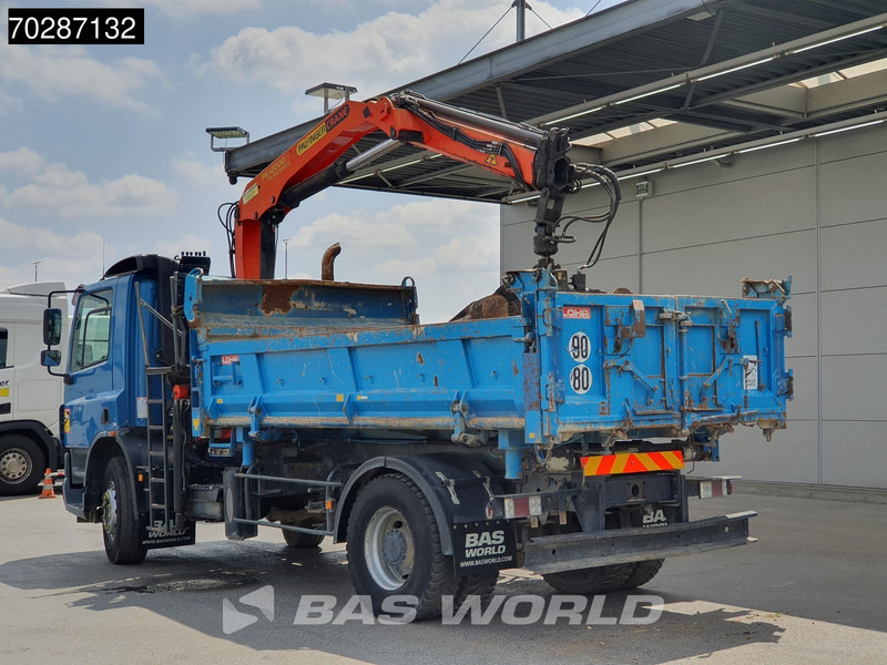 Kipper vrachtwagen DAF CF75.310 4X2 Palfinger PK12000 Kran Crane 7m3 tipper Big-Axle Steelsuspension Euro 3