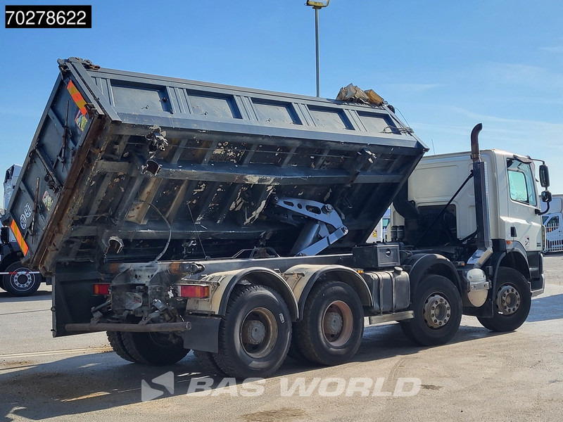 Kipper vrachtwagen DAF CF85.410 8X4 13m3 Meiller 2-side tipper Big-Axle steel suspension Automatic Euro 4