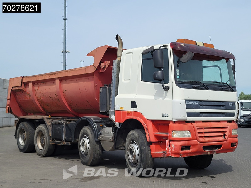 Kipper vrachtwagen DAF CF85.410 8X4 17m3 tipper Big-Axle Manual Steelsuspension Euro 4