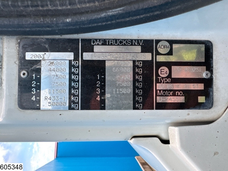 Kipper vrachtwagen DAF CF 380 6x2, Manual, Tipper, Spreader