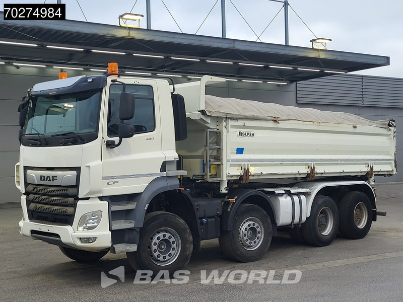 Kipper vrachtwagen DAF CF 480 8X4 14m3 2-way KH Kipper Big-Axle Steelsuspension Euro 6
