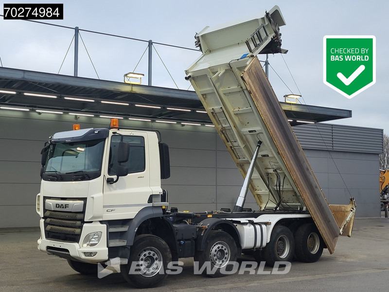 Kipper vrachtwagen DAF CF 480 8X4 14m3 2-way KH Kipper Big-Axle Steelsuspension Euro 6