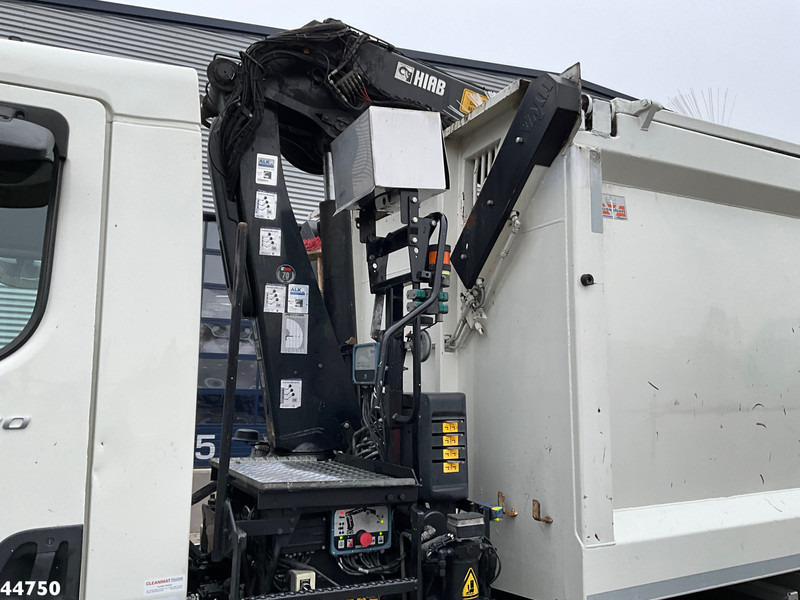 Kipper vrachtwagen DAF FAN LF 220 Euro 6 Hiab 11 Tonmeter laadkraan Just 166.649 Km!