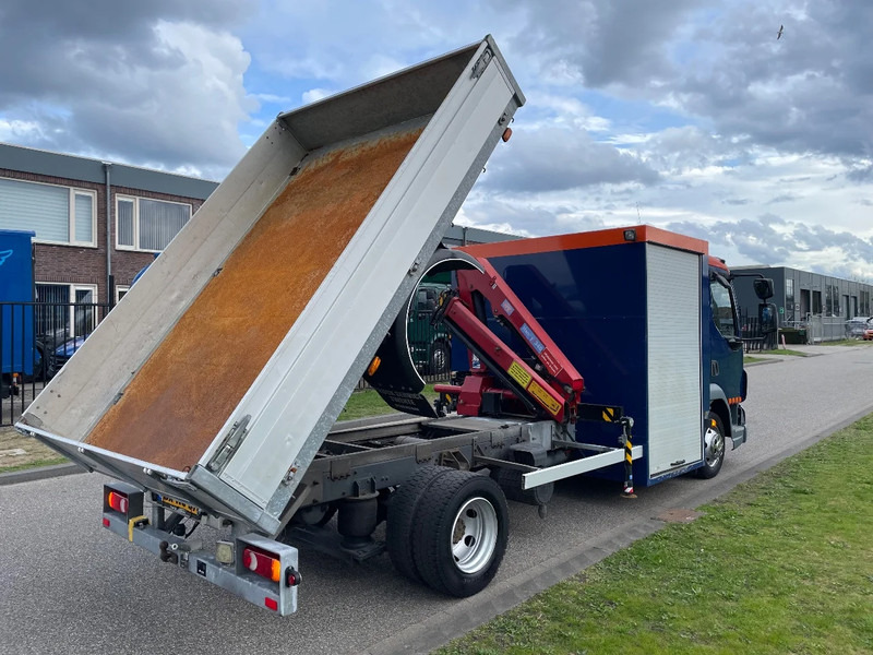 Kipper vrachtwagen DAF LF 45 kipper + crane