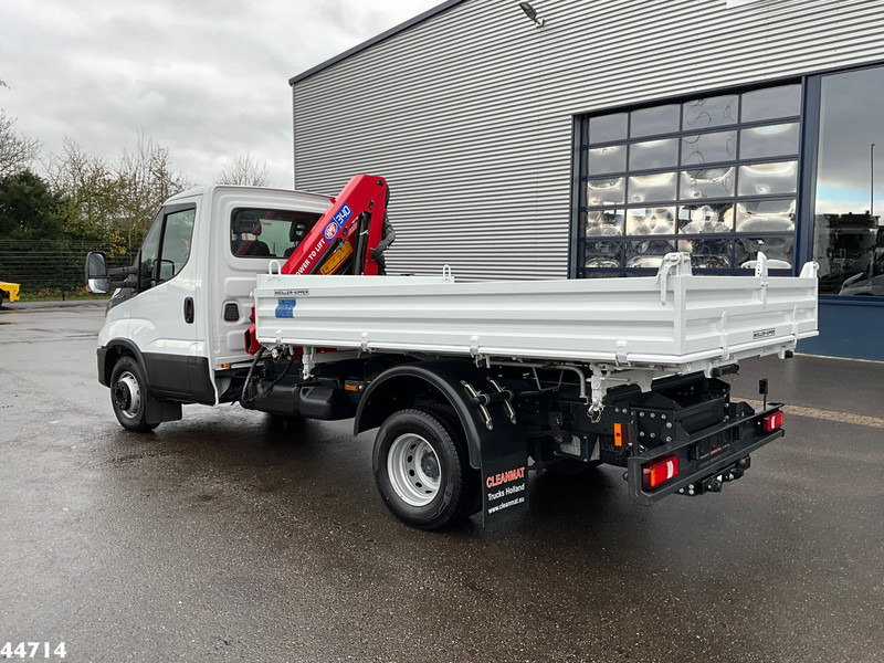 Kipper vrachtwagen Iveco Daily 72C18 HMF laadkraan 3,4 Tonmeter laadkraan + Meiller 3-zijdige kipper New & Unused!!