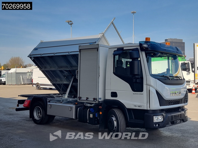 Kipper vrachtwagen Iveco Eurocargo 75E160 4X2 NEW 7.5tonner 3 sided tipper ACC Automatic Euro 6