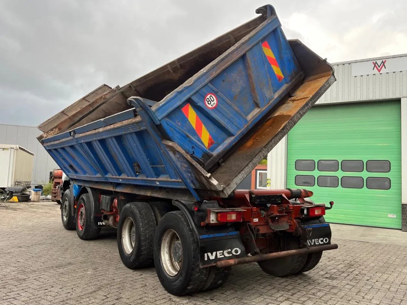 Kipper vrachtwagen Iveco Eurotrakker 340E37 8x4, Manual injection, STEEL DUMPER, FULL SPRING