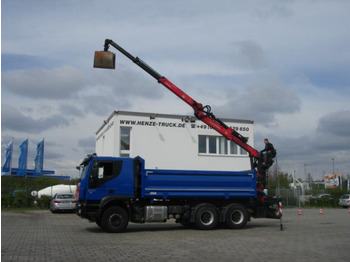 Kipper vrachtwagen Iveco TRACKER 260T50 6x4 3-Achs Kipper Heckkran Espilo 