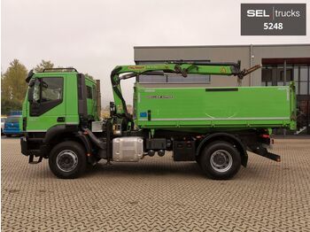 Kipper vrachtwagen Iveco Trakker 360 / Dreiseitenkipper / Palfinger 8.501