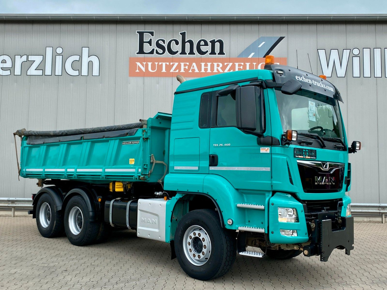Kipper vrachtwagen MAN 26.460 6x4|MEILLER/Bordmatik*Navi*Kommunalschild