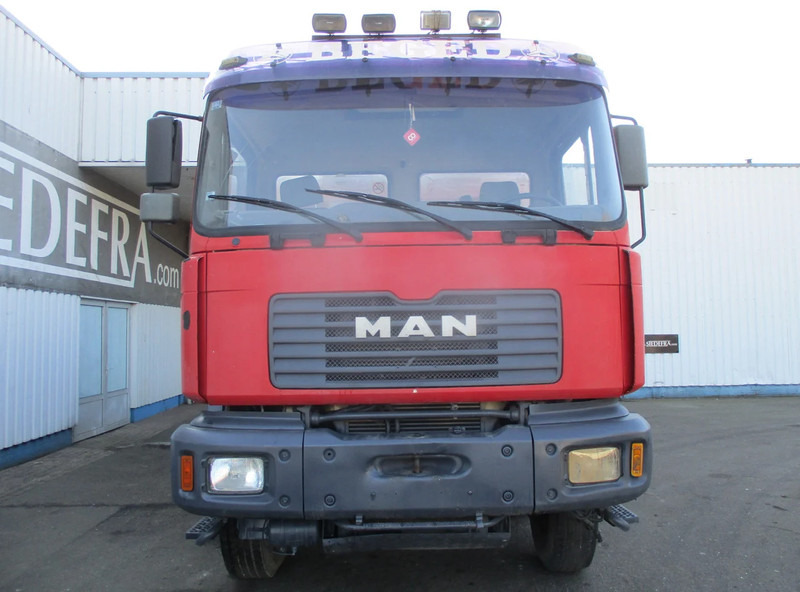 Kipper vrachtwagen MAN 35.414 , 8x4 , ZF Manual , EURO 3 , 3 way tipper , Spring suspension