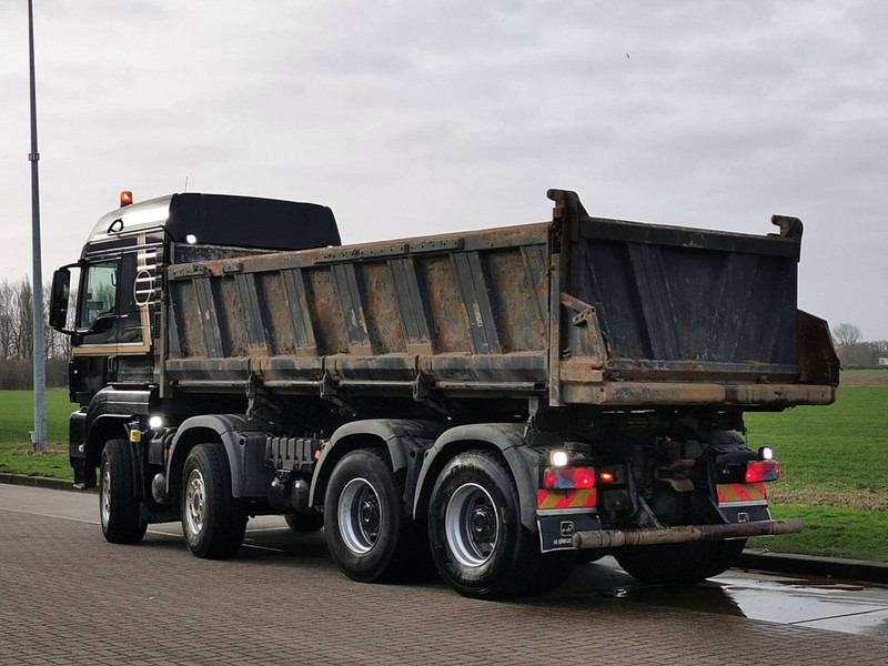 Kipper vrachtwagen MAN 35.480 TGS 8X4 BL MEILLER STEEL