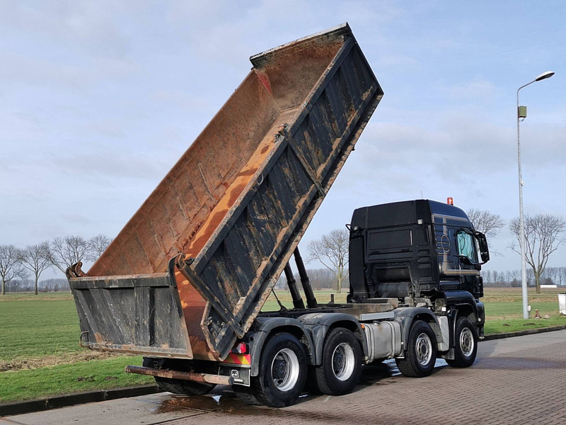 Kipper vrachtwagen MAN 35.480 TGS 8X4 BL MEILLER STEEL