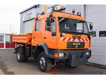 Kipper vrachtwagen MAN L2000 14.220 4x4 Meiller 3-S Kipper Winterdienst