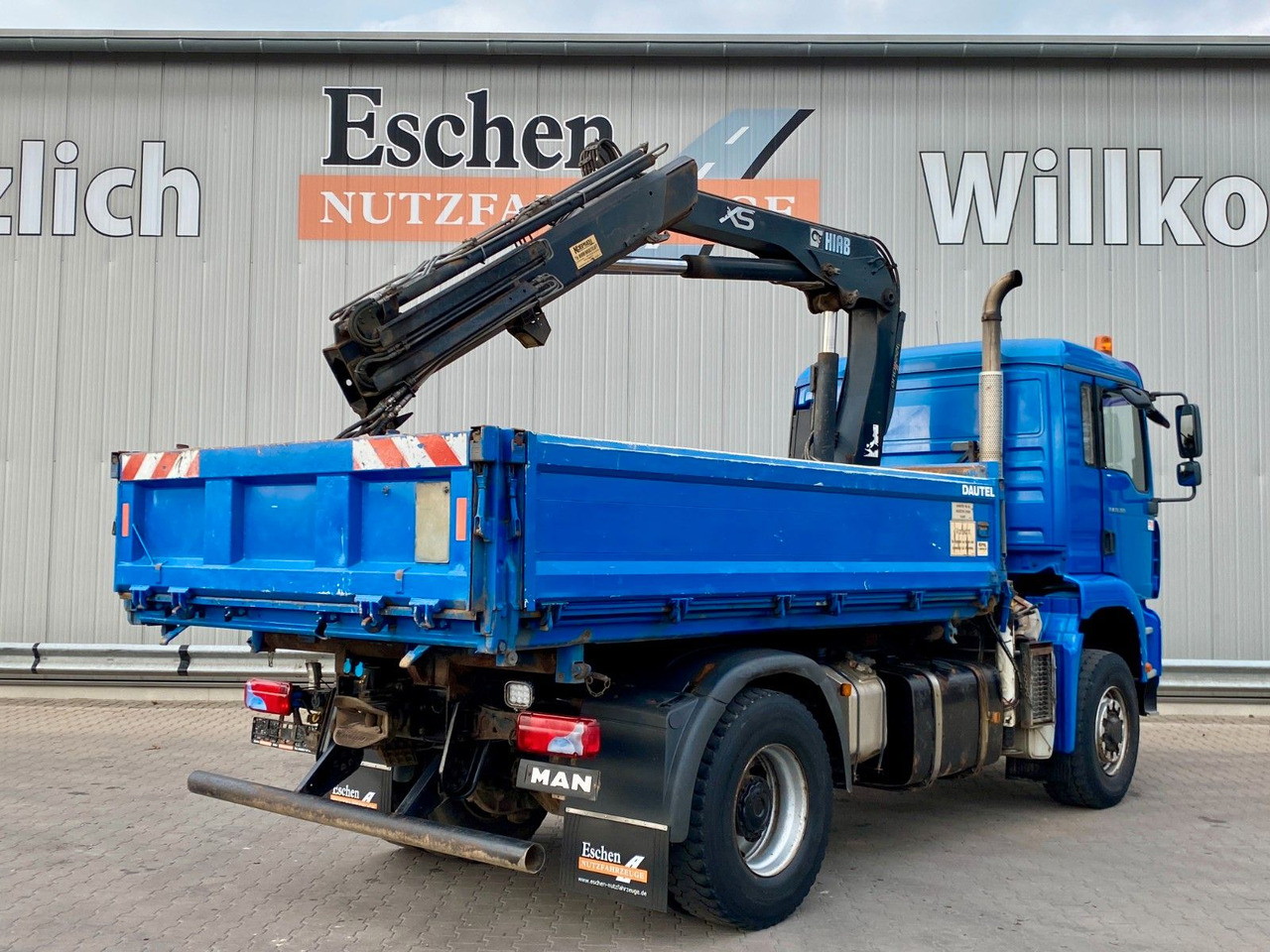 Kipper vrachtwagen MAN TGA 18.360 4x4H BL*HIAB 122 BS-2*Dautel 3-Seiten MAN TGA 18.360 4x4H BL*HIAB 122 BS-2*Dautel 3-Seiten