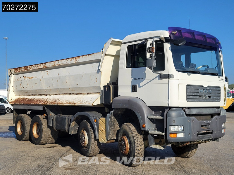 Kipper vrachtwagen MAN TGA 41.430 8X6 23m3 Manual Big-Axle Steel suspension Euro 3