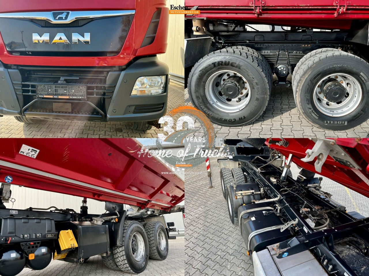 Kipper vrachtwagen MAN TGS 26.460 6x4BB|Palfinger M12L83 Kran*Bordmatik