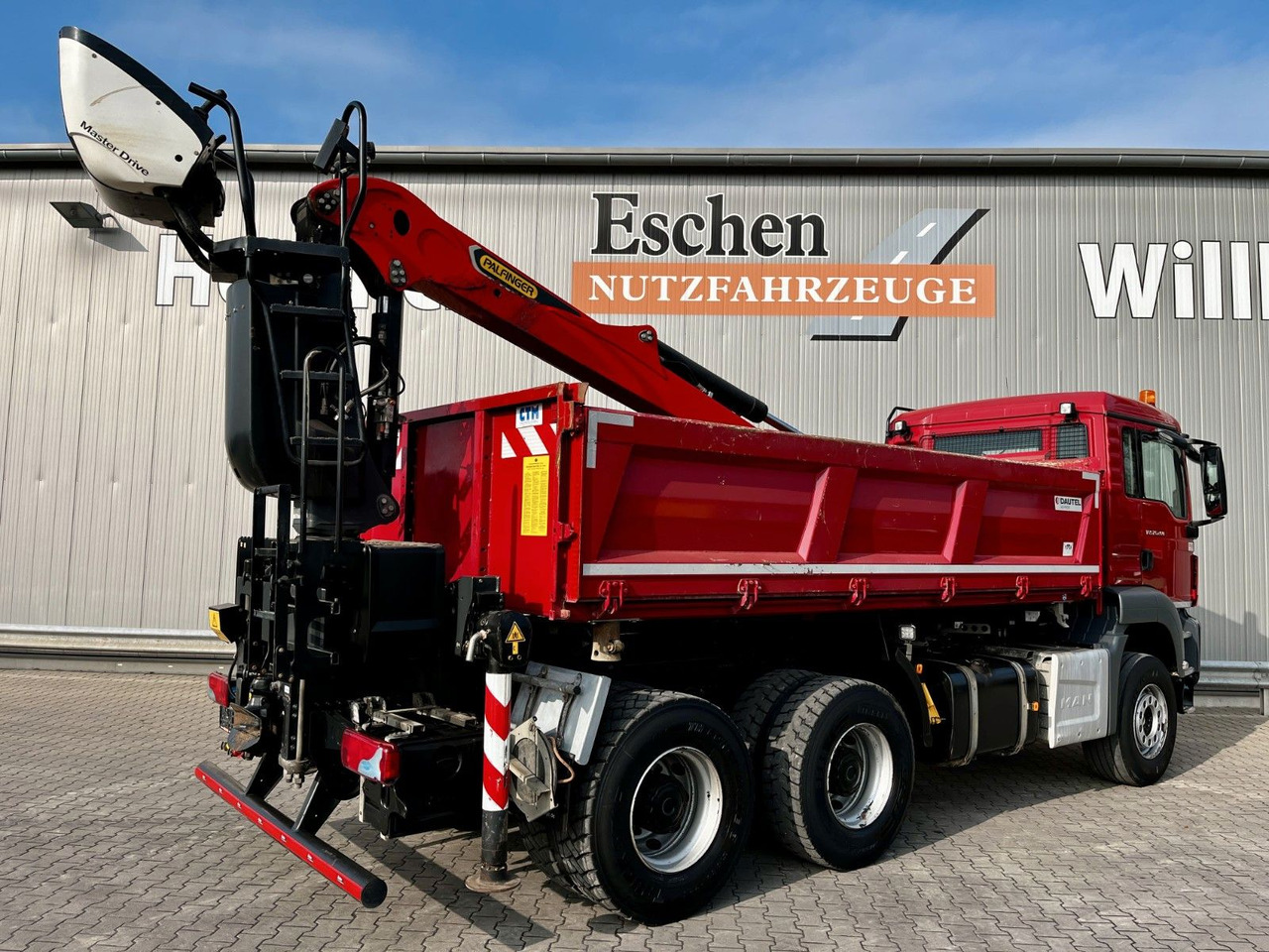 Kipper vrachtwagen MAN TGS 26.460 6x4BB|Palfinger M12L83 Kran*Bordmatik