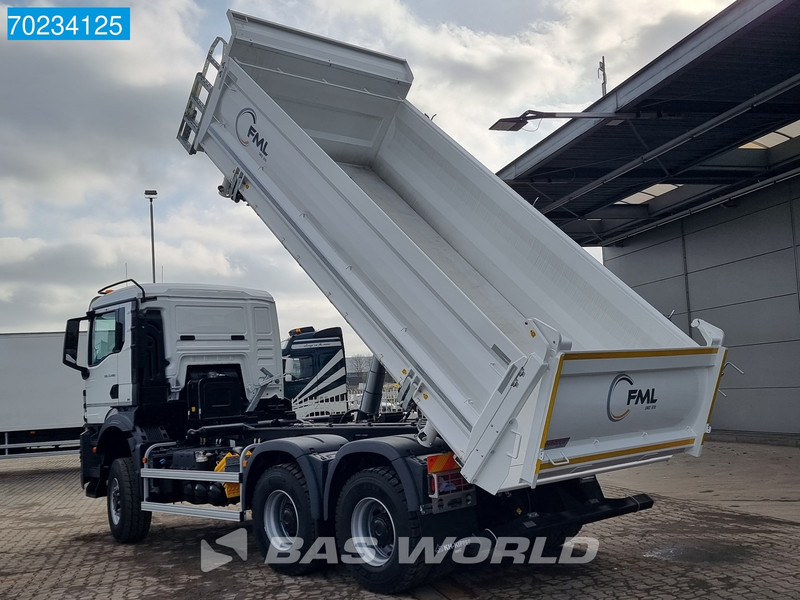 Kipper vrachtwagen MAN TGS 33.480 6X6 12m3 Drei-seiten tipper SteelSuspension Euro 6