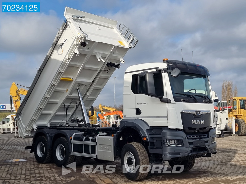 Kipper vrachtwagen MAN TGS 33.480 6X6 12m3 Drei-seiten tipper SteelSuspension Euro 6