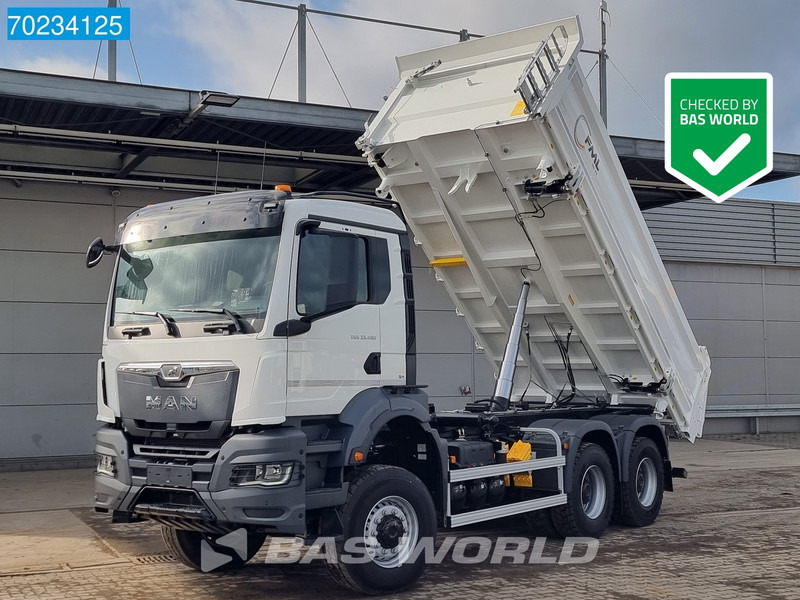 Kipper vrachtwagen MAN TGS 33.480 6X6 12m3 Drei-seiten tipper SteelSuspension Euro 6