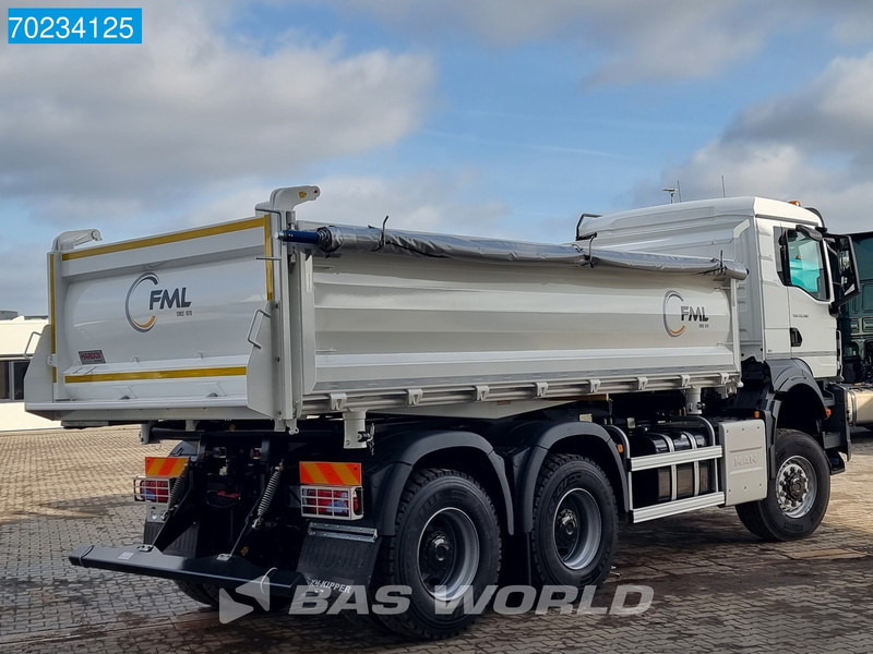 Kipper vrachtwagen MAN TGS 33.480 6X6 12m3 Drei-seiten tipper SteelSuspension Euro 6