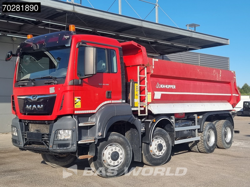 Kipper vrachtwagen MAN TGS 41.480 8X8 8x8 Big-Axle Steelsuspension 20m3 Tipper Euro 6