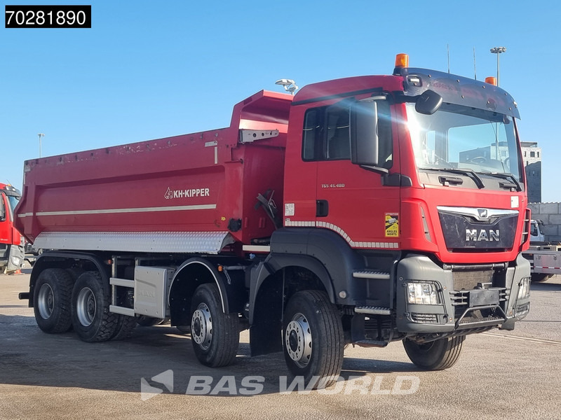 Kipper vrachtwagen MAN TGS 41.480 8X8 8x8 Big-Axle Steelsuspension 20m3 Tipper Euro 6