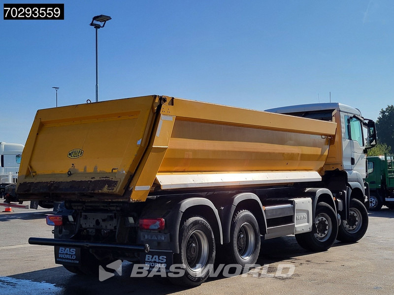 Kipper vrachtwagen MAN TGS 41.510 8X4 19m3 Meiller tipper Steelsuspension Manual Big-Axle Euro 6